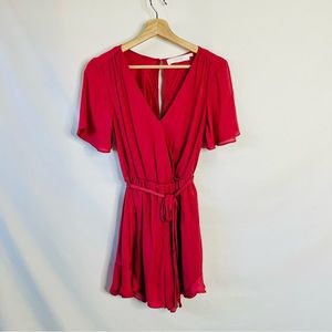 2/$20 ASTR The Label Nordstrom Bright Pink Flowy Romper